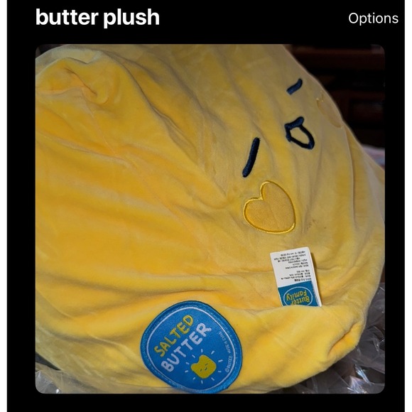 Butter Family Salted Butter Yellow Plush Toy Soft Stuffed Animal - Picture 1 of 1